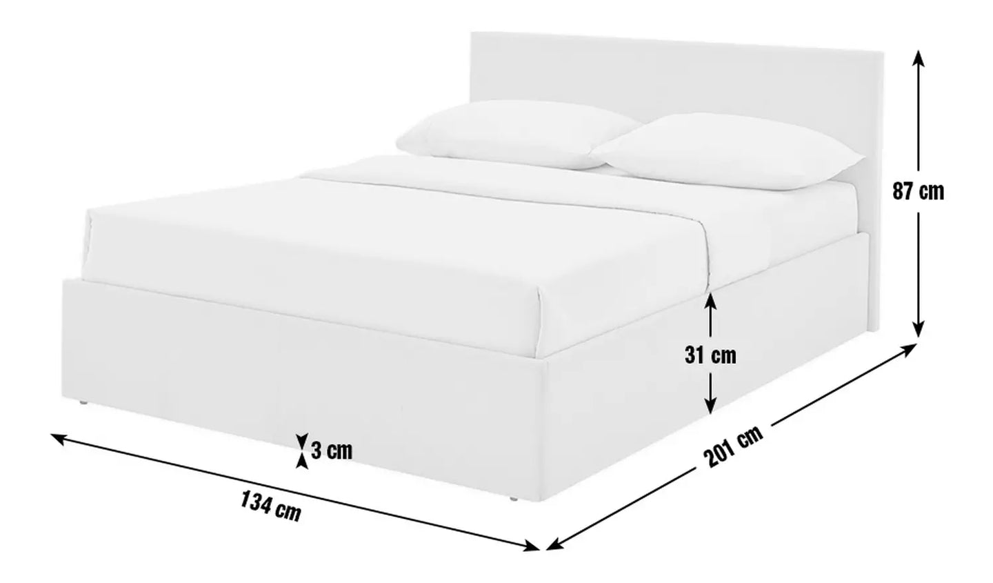 Assembled Heathdon Small Double End Lift Ottoman Bed - Grey